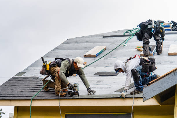 Professional Roof Installation technician working in Milmay, NJ